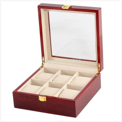 Boîte à montre en bois rouge Limenia™