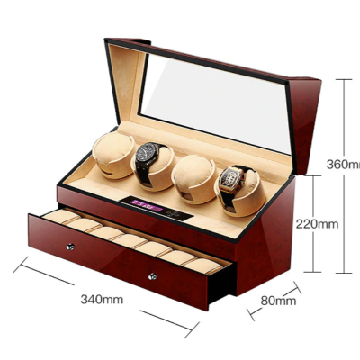 Remontoir à montre en bois 11 emplacements